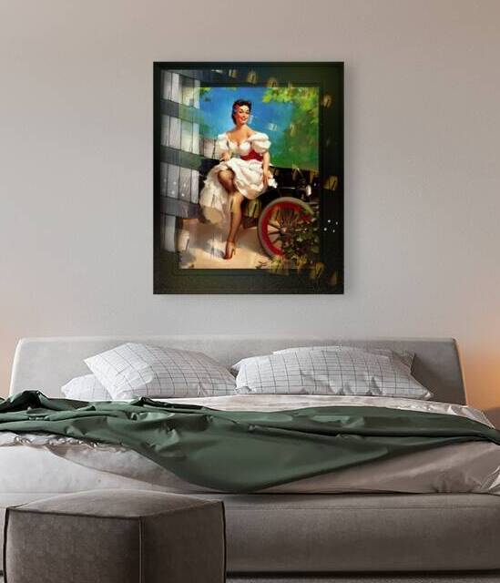 Senorita by Gil Elvgren Remastered Retro Art Xzendor7 Reproductions by xzendor7