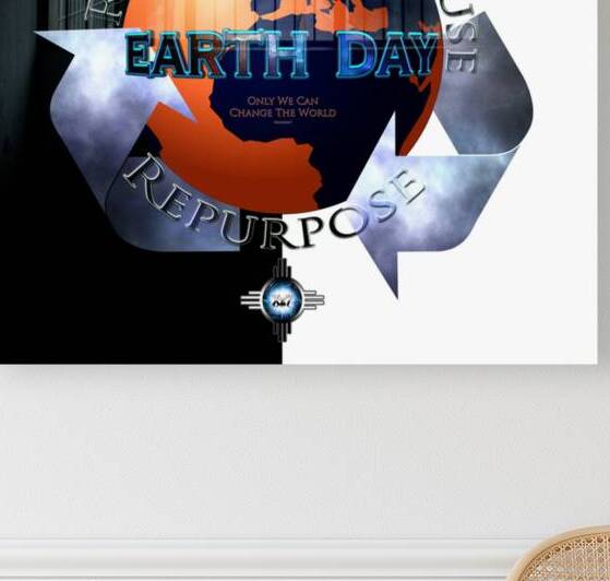 Earth Day Change The World vII by Xzendor7 Digital Typography Art by xzendor7