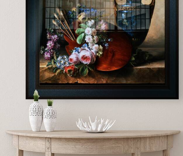 Still life A Homage to Van Spaendonck by Charlotte Eustace Sophie de Fuligny-Damas Remastered Xzendor7 Classical Fine Art Old Masters Reproductions by xzendor7