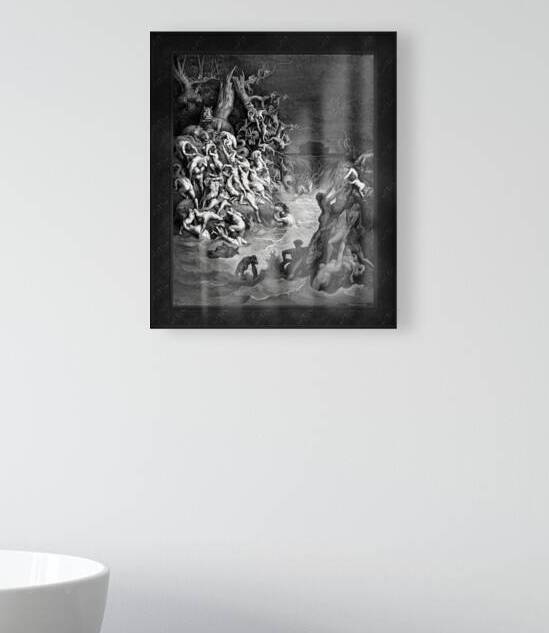The Flood Destroying The World by Gustave Dore Remastered Xzendor7 Classical Art Old Masters Reproductions by xzendor7