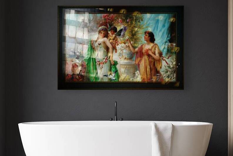 A Classical Idyll by Hans Zatzka Remastered Xzendor7 Classical Fine Art Old Masters Reproductions by xzendor7