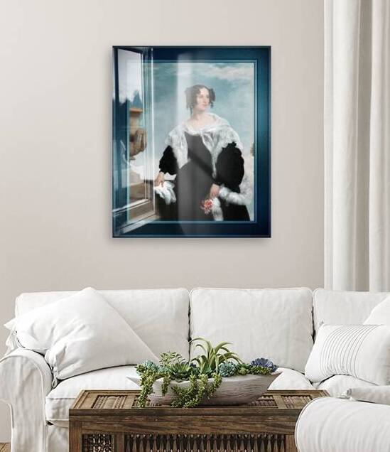 Portrait Of A Lady by Franz Xaver Winterhalter Remastered Xzendor7 Classical Art Old Masters Reproductions by xzendor7