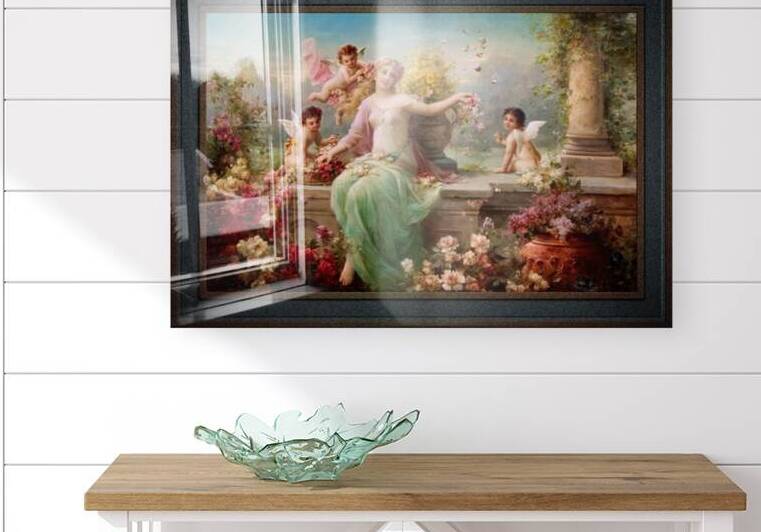 Flora by Hans Zatzka Remastered Xzendor7 Classical Fine Art Old Masters Reproductions by xzendor7