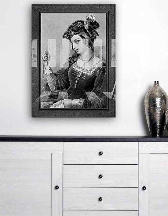 Portrait Of Anne Boleyn Remastered Xzendor7 Classical Fine Art Old Masters Reproductions by xzendor7