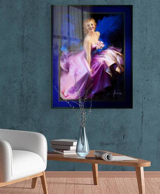 Satin Rose by Rolf Armstrong Remastered Vintage Retro Xzendor7 Art Reproductions by xzendor7