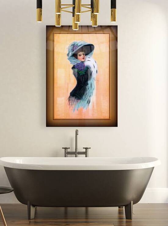 Violet by Hamilton King Remastered Vintage Art Xzendor7 Reproductions by xzendor7