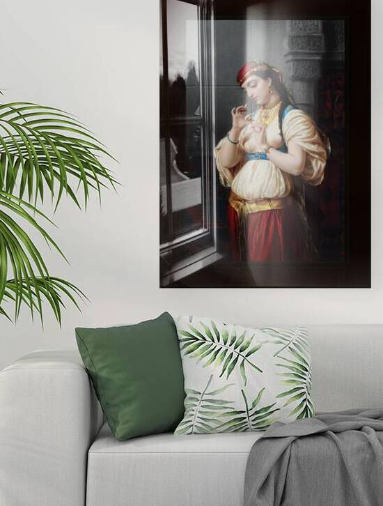Aimee A Young Egyptian by Emile Vernet-Lecomte Remastered Xzendor7 Classical Fine Art Old Masters Reproductions by xzendor7