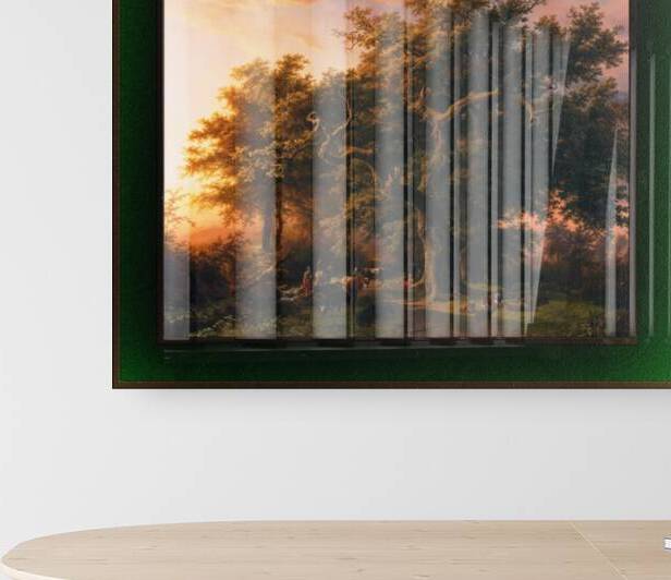 Bosgezicht Forest View by Barend Cornelis Koekkoek Remastered Xzendor7 Classical Fine Art Old Masters Reproductions by xzendor7