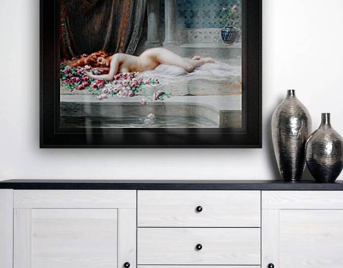 Nu Allonge by Delphin Enjolras Remastered Xzendor7 Classical Fine Art Old Masters Reproductions by xzendor7