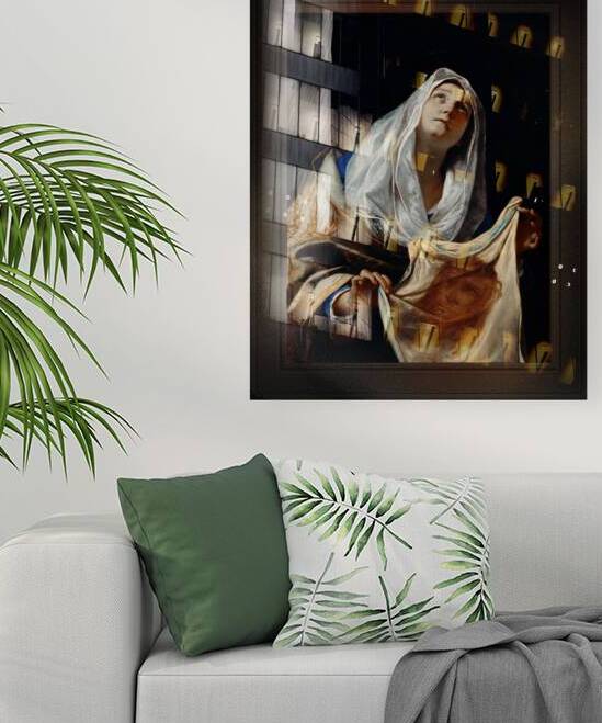 Saint Veronica With The Veil by Mattia Preti Remastered Xzendor7 Classical Fine Art Old Masters Reproductions by xzendor7