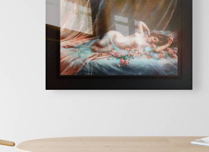 Nu Aux Roses by Delphin Enjolras Remastered Xzendor7 Classical Fine Art Old Masters Reproductions by xzendor7