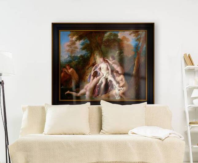 Diana and Her Nymphs Bathing by Jean-Francois de Troy Remastered Xzendor7 Classical Fine Art Old Masters Reproductions by xzendor7