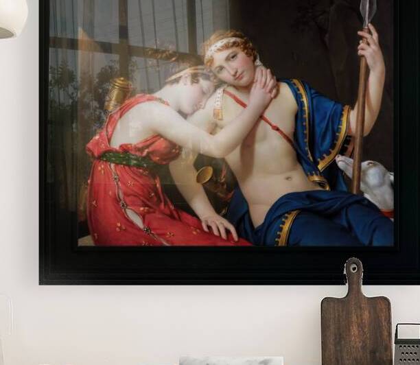 The Farewell of Telemachus and Eucharis by Jacques-Louis David Remastered Xzendor7 Classical Fine Art Old Masters Reproductions by xzendor7