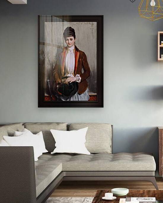 Portrait Of Miss Dorothea Gwladys Tombs by Archibald Stuart-Wortley Remastered Xzendor7 Classical Fine Art Old Masters Reproductions by xzendor7