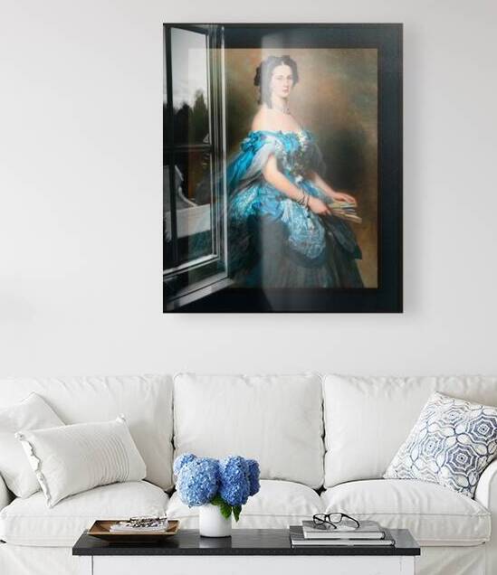 Portrait of Grand Duchess Alexandra Iosifovna by Franz Xaver Winterhalter Remastered Xzendor7 Classical Fine Art Old Masters Reproductions by xzendor7