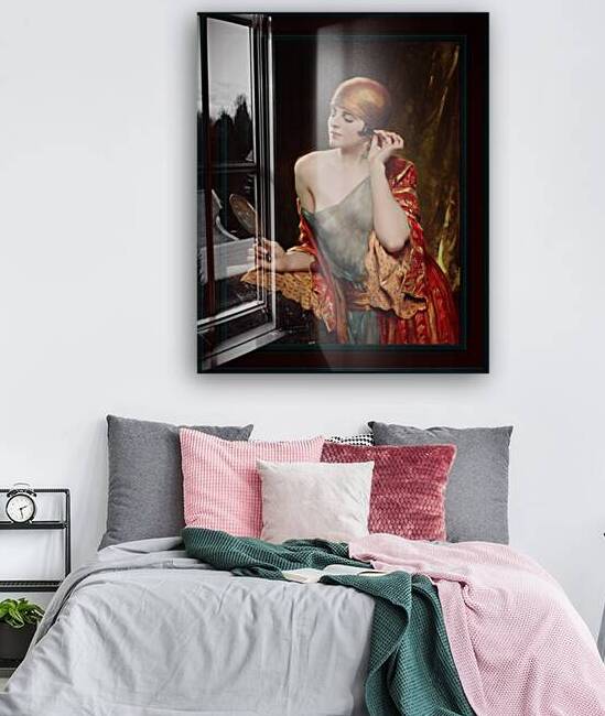 The Studio Mirror  by Albert Henry Collings Remastered Xzendor7 Classical Fine Art Old Masters Reproductions by xzendor7