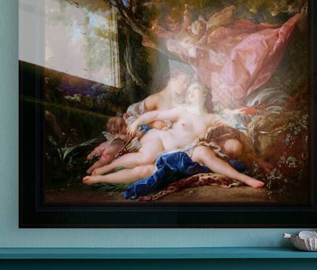 Jupiter in the Guise of Diana and the Nymph Callisto by Francois Boucher Remastered Xzendor7 Classical Fine Art Old Masters Reproductions by xzendor7
