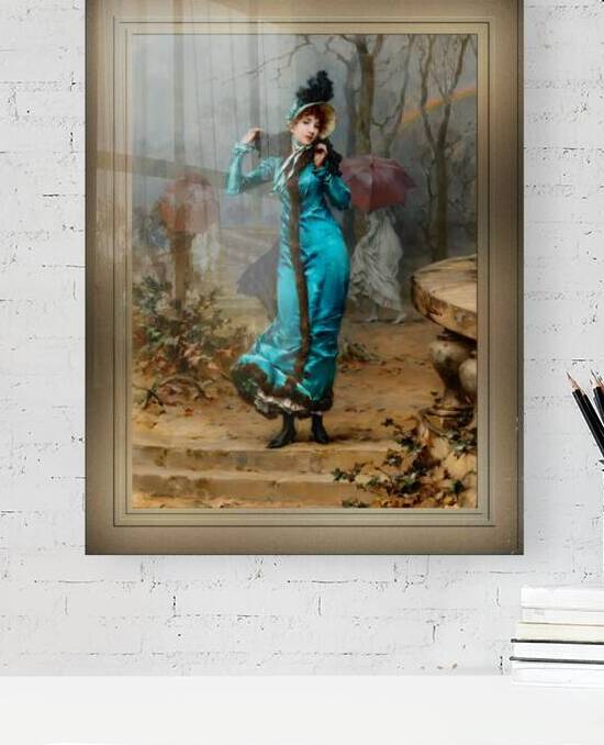 Schutz vor dem Sturm by Frederik Hendrik Kaemmerer Remastered Xzendor7 Classical Fine Art Old Masters Reproductions by xzendor7