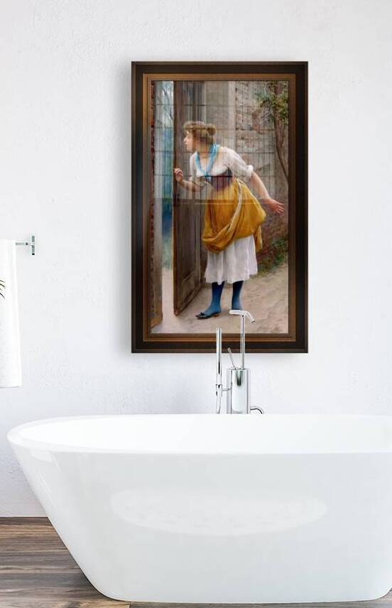 The Eavesdropper by Eugen von Blaas Remastered Xzendor7 Classical Fine Art Old Masters Reproductions by xzendor7