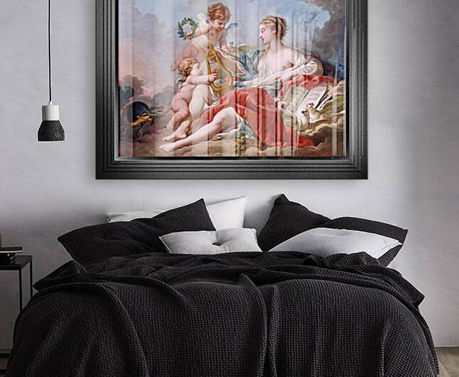 Allegorie de la Musique by Francois Boucher Remastered Xzendor7 Classical Fine Art Old Masters Reproductions by xzendor7