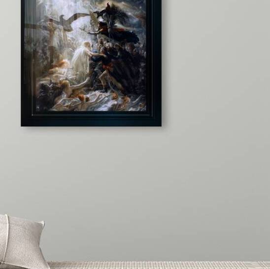 Ossian receiving the Ghosts of the French Heroes by Anne-Louis Girodet Remastered Xzendor7 Classical Fine Art Old Masters Reproductions by xzendor7