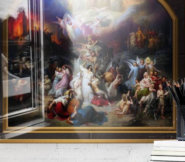 Titus destroying Jerusalem by Wilhelm von Kaulbach Remastered Xzendor7 Classical Fine Art Old Masters Reproductions by xzendor7