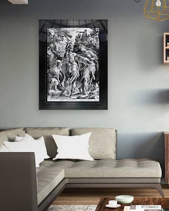 Minerva En Mercurius Bewapenen Perseus by Jan Harmensz. Muller Remastered Xzendor7 Classical Fine Art Old Masters Reproductions by xzendor7