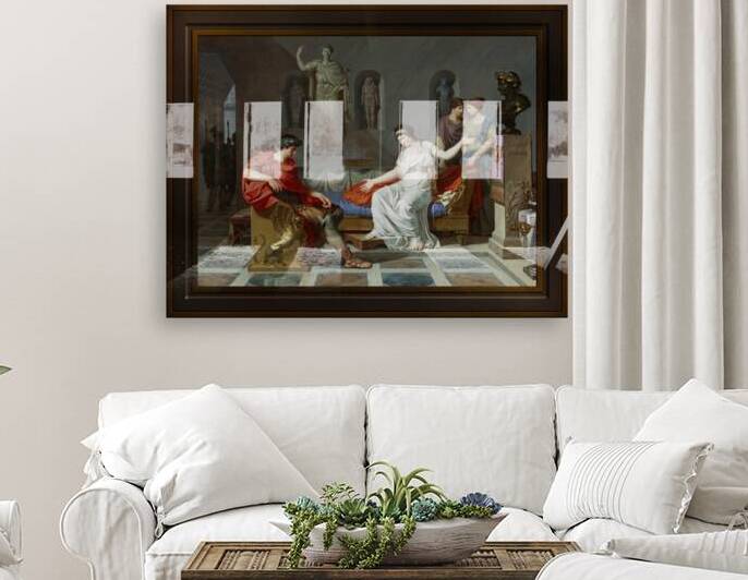 Cleopatra and Octavian by Louis Gauffier Remastered Xzendor7 Classical Fine Art Old Masters Reproductions by xzendor7
