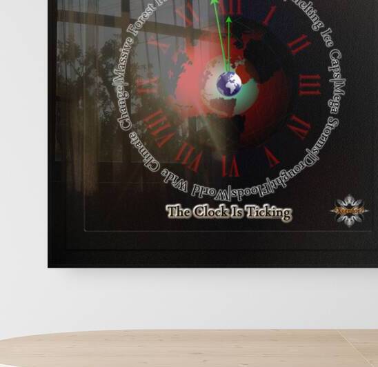 Global Warming The Clock Is Ticking Typography Design Graphic Art by Xzendor7 by xzendor7