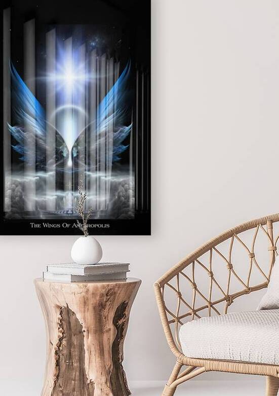 The Wings Of Anthropolis Fractal Art Fantasy Spacescape Composition by Xzendor7 by xzendor7
