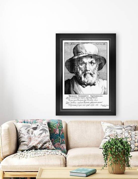 Portret van Dirck Volckertsz Coornhert by Jan Harmensz Muller Remastered Xzendor7 Classical Fine Art Old Masters Reproductions by xzendor7