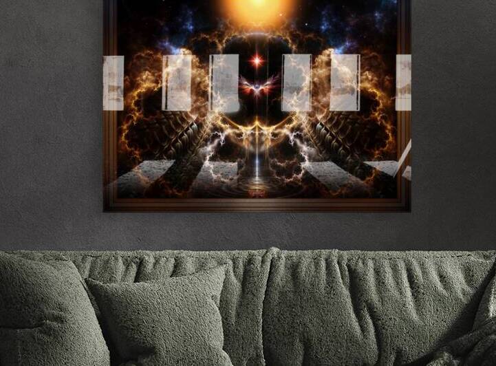 Fire Of Heaven Sci-Fi Fantasy Art Fractal Composition by Xzendor7 by xzendor7