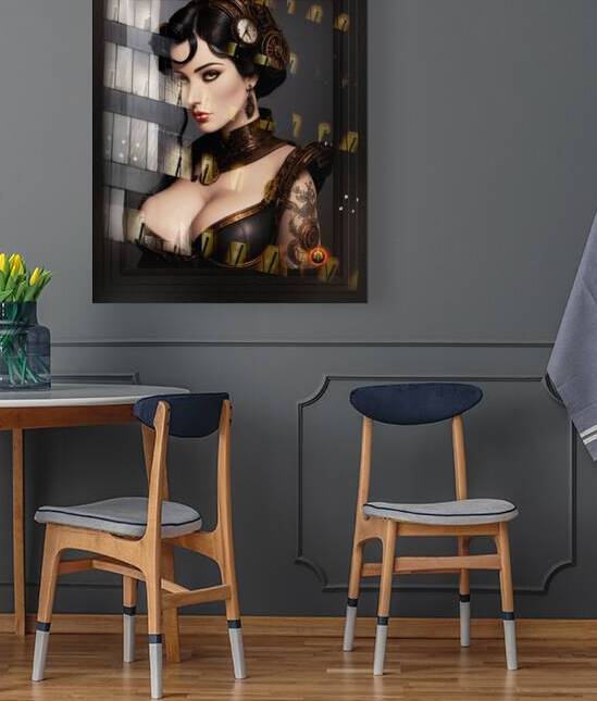Retro Grand Mistress Of Steampunk Fashion Alluring Fantasy AI Concept Art by Xzendor7 by xzendor7
