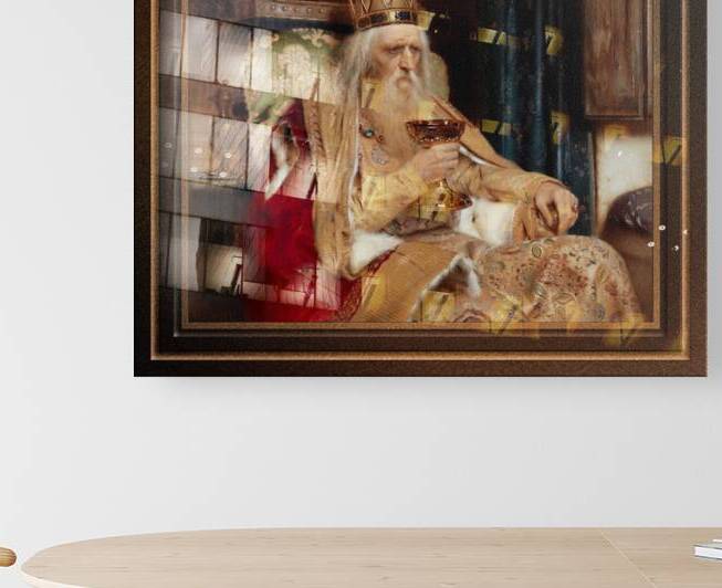 The King of Thule by Pierre Jean Van der Ouderaa Remastered Xzendor7 Classical Fine Art Old Masters Reproductions by xzendor7