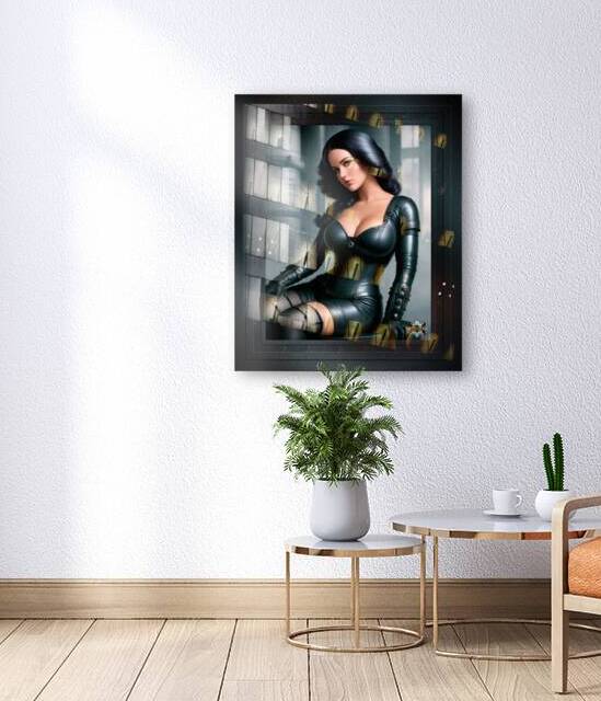 Portrait Of A Model In Industrial Renaissance Fashion Alluring And Beautiful AI Concept Art by Xzendor7 by xzendor7