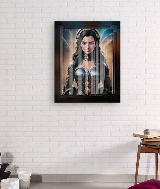 Retro Girl Of The Arkasan Space Age Alluring And Beautiful AI Concept Art by Xzendor7 by xzendor7