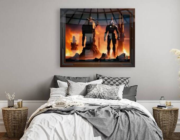 The Titans Of Arkeros Sci-Fi AI Concept Art Scene by Xzendor7 by xzendor7