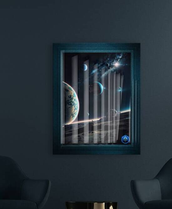Exploration of the Belivan Moon Sci-Fi Exploration AI Concept Art by Xzendor7 by xzendor7
