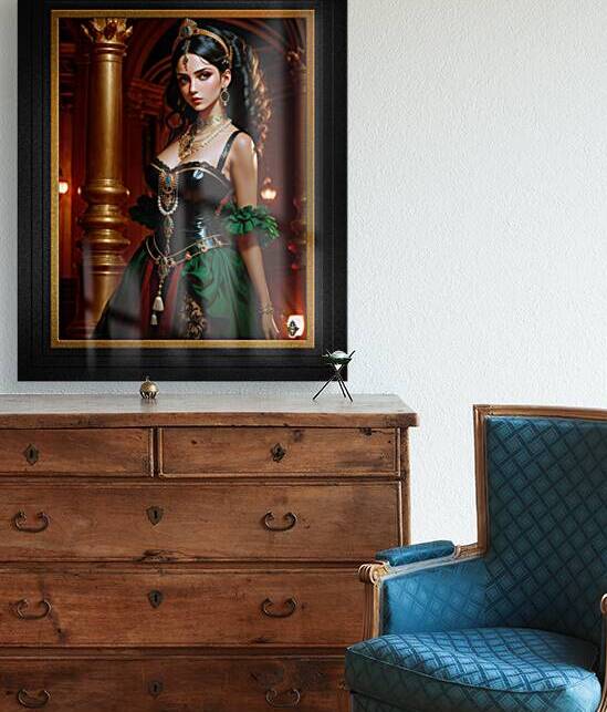The Esrian Gypsy Enchanting Fantasy AI Concept Art Portrait by Xzendor7 by xzendor7