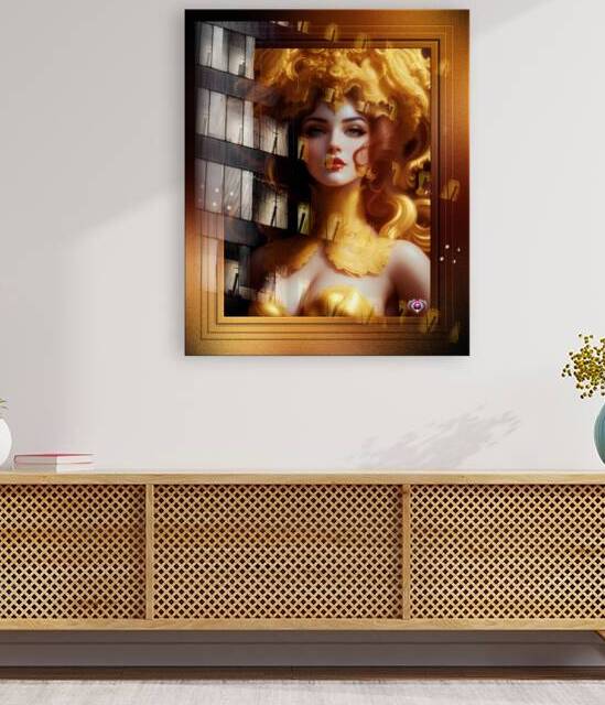 The Sensual Beauty Of The Golden Butterfly Illuria Stinasis Fantasy Ballet Dancer AI Concept Art Portrait by Xzendor7 by xzendor7