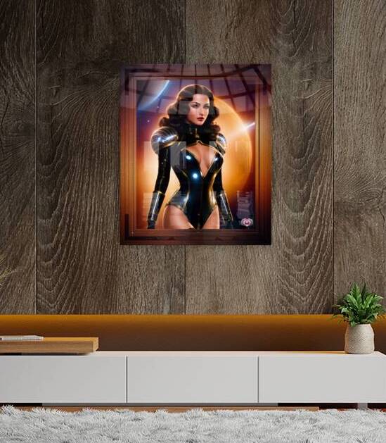 Star Flare Golden Age Fashions Captivating Sci-Fi AI Concept Art Portrait by Xzendor7 by xzendor7
