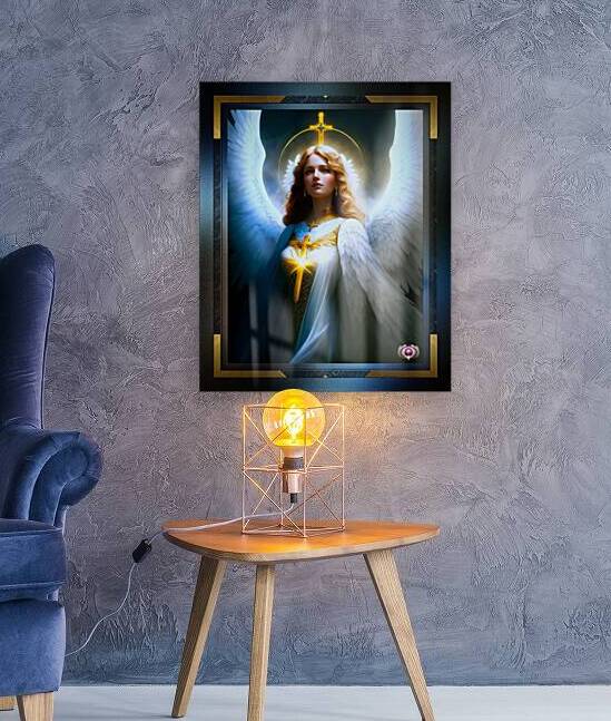 The Majestic Glory Of The Angel Of Eternal Light Religious Christian AI Concept Art by Xzendor7 by xzendor7