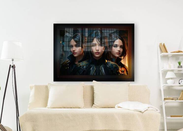 Sisters Of The Amari Mystical Fantasy AI Concept Art Portrait by Xzendor7 by xzendor7