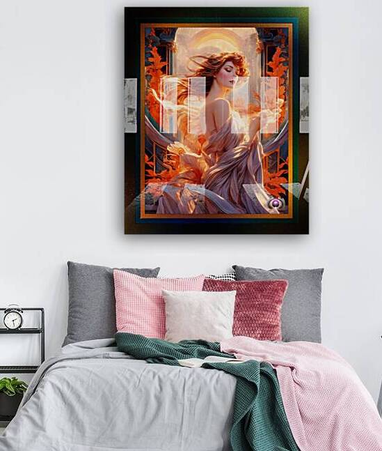 The Beauty Of Dawn Art Nouveau Allegorical AI Concept Art Portrait by Xzendor7 by xzendor7