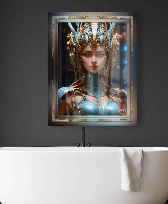 The Tymethian Princess Esthaesia Beautiful Fantasy AI Concept Art Portrait by Xzendor7 by xzendor7
