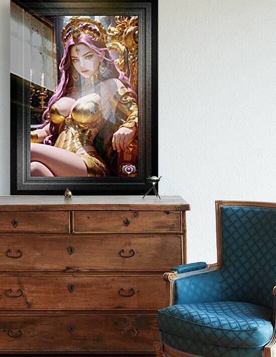 Methalaen Queen Of The Medusan Realm Mystical Fantasy AI Concept Art Portrait by Xzendor7 by xzendor7