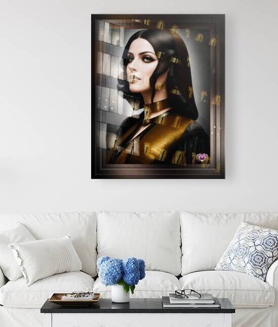 That Tempting Look Beautiful AI Concept Art Portrait by Xzendor7 by xzendor7
