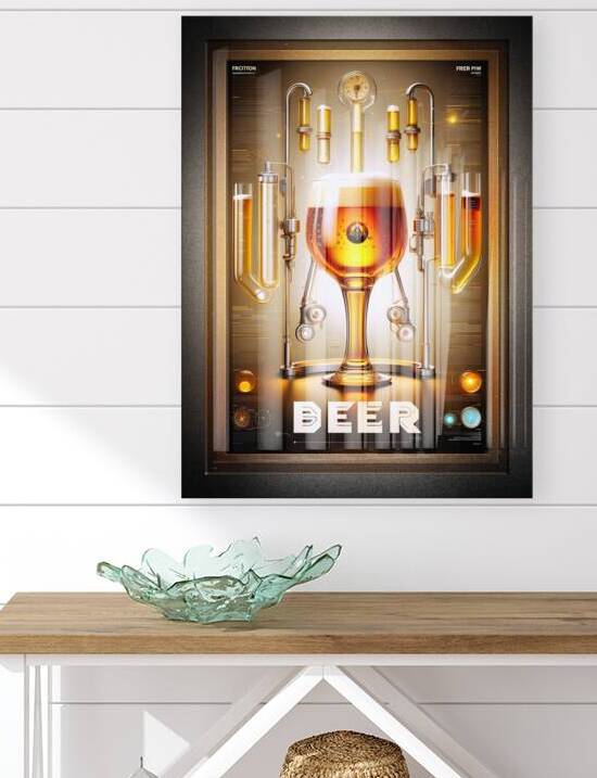 The Formulation Of Beer Brew Masters Poster Art AI Concept Creation by Xzendor7 by xzendor7