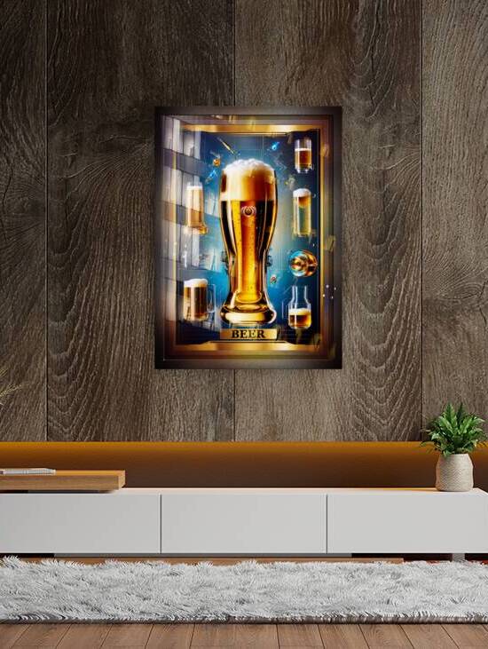 The Old Tech Behind Beer Retro Fusion Beer Lovers Poster Art AI Concept Creation by Xzendor7 by xzendor7