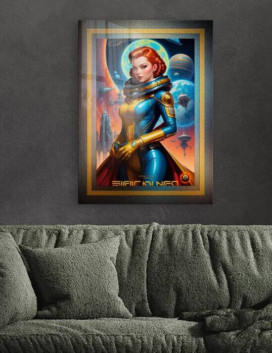 Tranyias Adventures Across The Cosmos Retro Fusion Sci-Fi Poster Art AI Concept Creation by Xzendor7 by xzendor7
